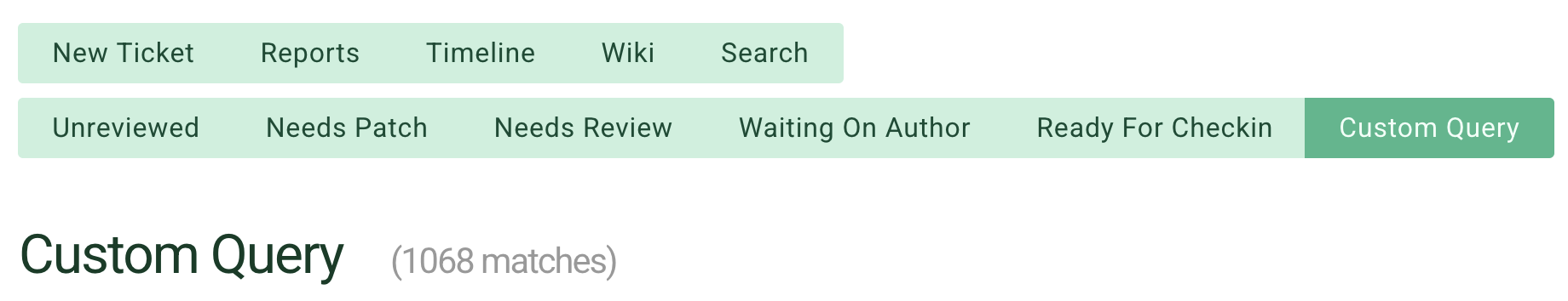 Figure 1: Mockup of tabs for each queue